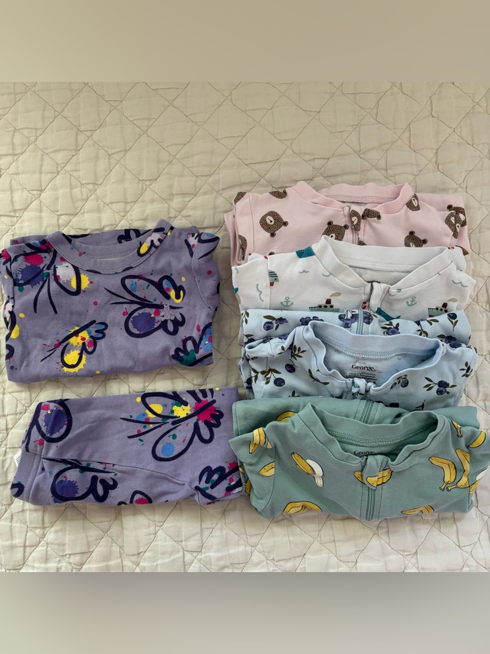 Gap and George kids pajamas - 2T